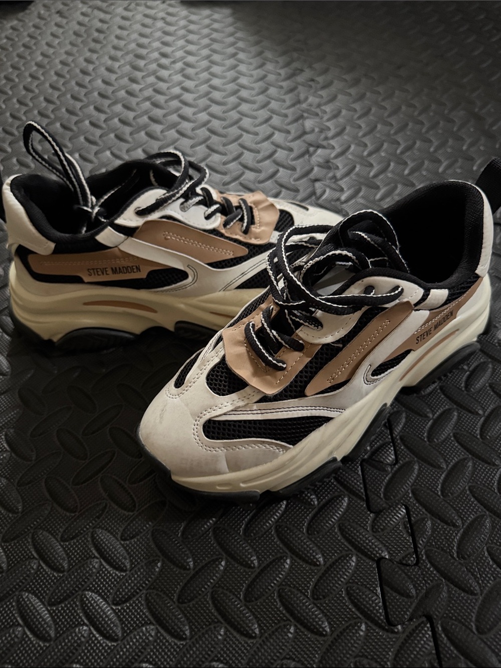 Steve Madden Black and White Sneakers